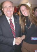 Photo of Julie Dubela with Rudy Giuliani