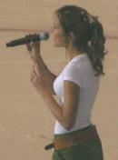Photo of Julie Dubela singing