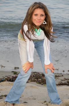 Photo of Julie Dubela at the beach