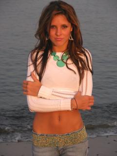 Photo of Julie Dubela at the beach