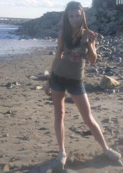 Photo of Julie Dubela at the beach