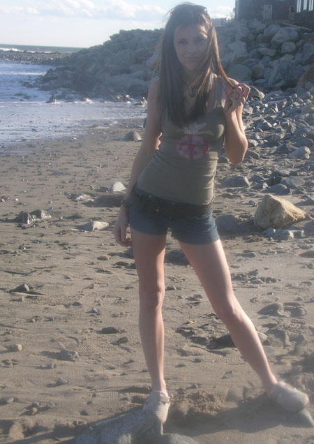 Photo of Julie Dubela at the beach