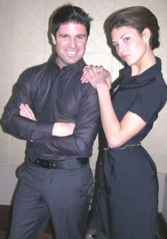 Photo of Julie Dubela with Alterna's Global Creative Director Michael Shaun Corby